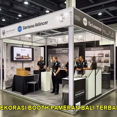 dekorasi booth pameran bali terbaik